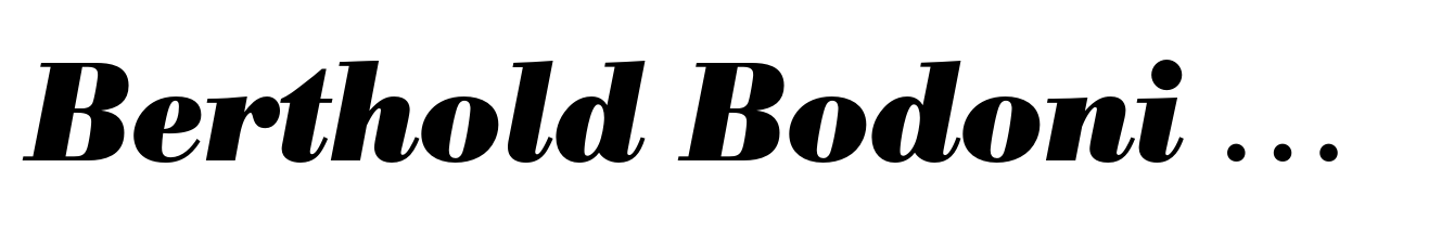 Berthold Bodoni Bold Italic